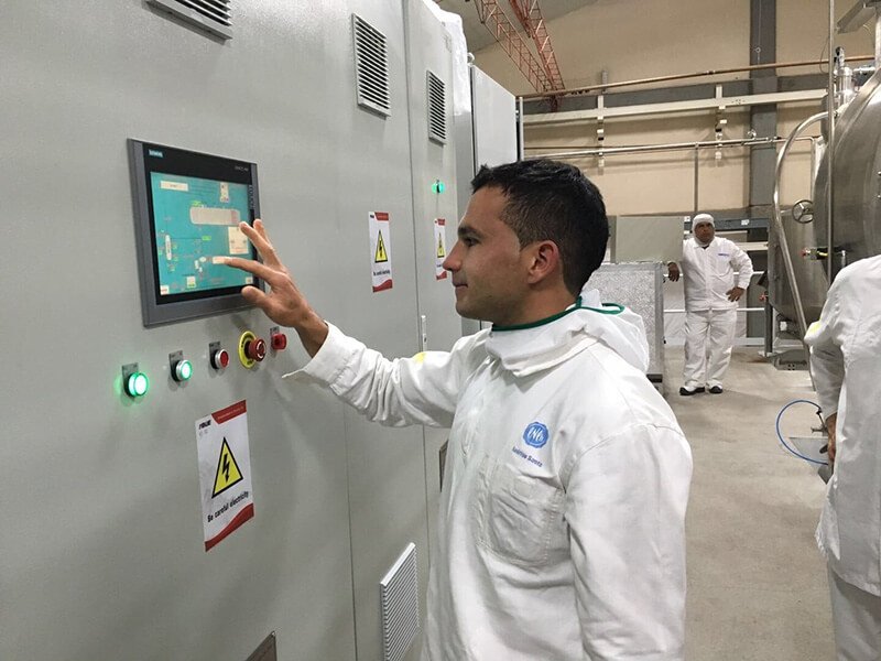 真空帶式幹燥設備顯示屏操作圖